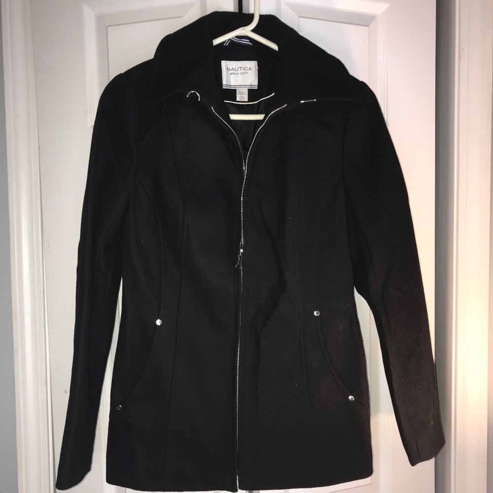 Nautica Women’s Zip Front Peacoat